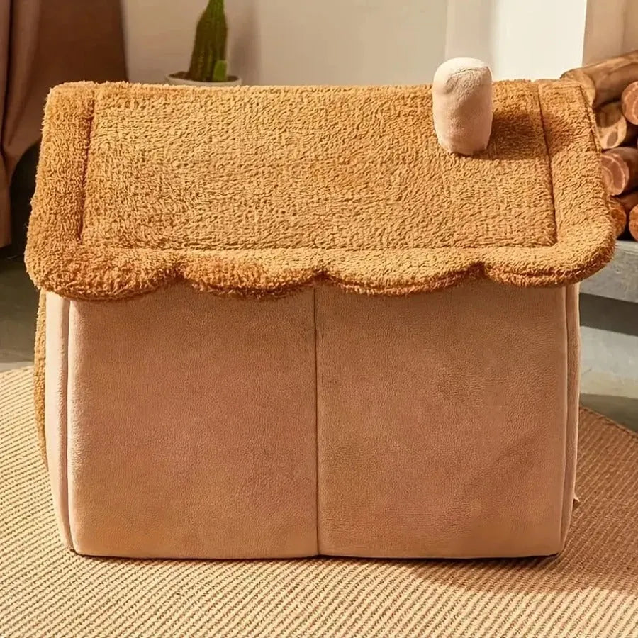 Cozy Cave Pet Bed - Foldable Pet House